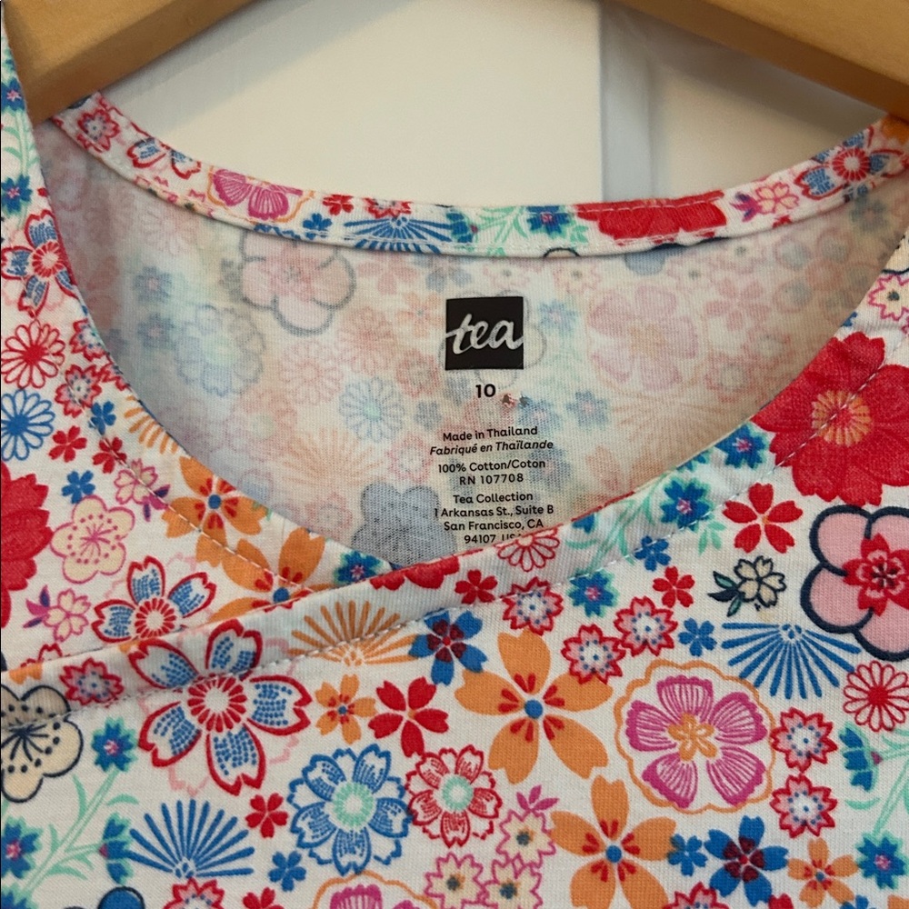 Tea collection dress sz 10 “ditsy sakura floral” - Picture 2 of 5